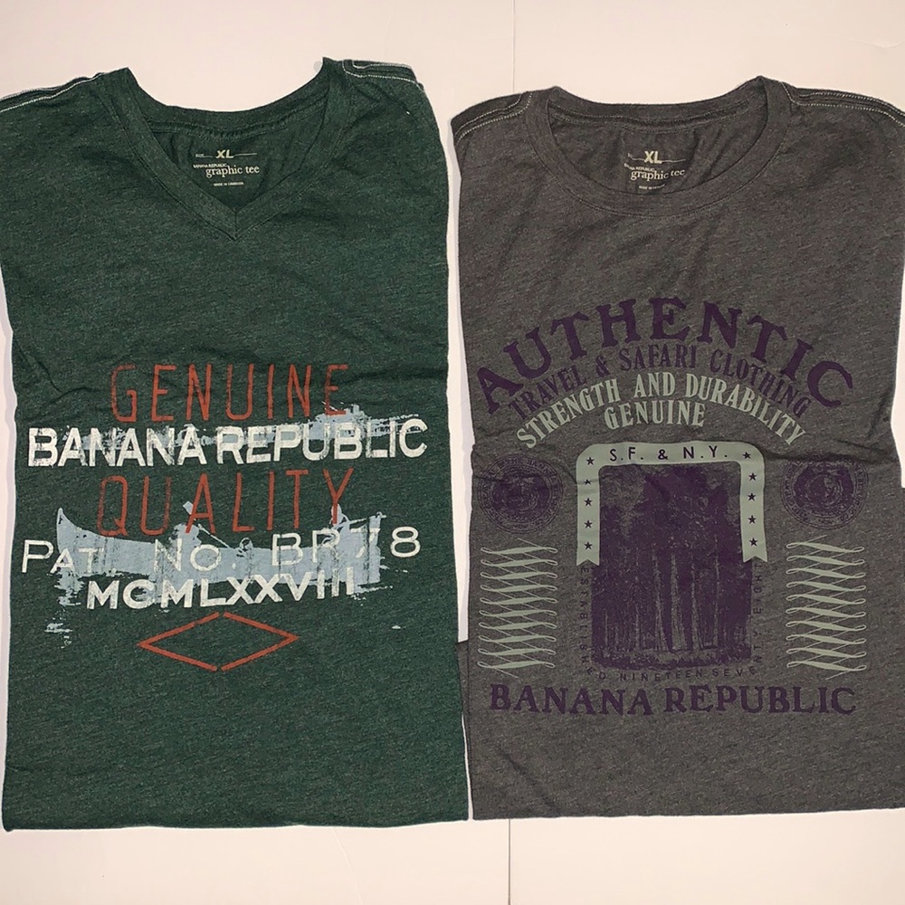 Pair banana republic T-shirts